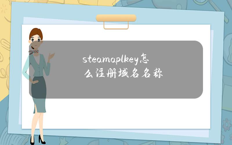steamaplkey怎么注册域名名称